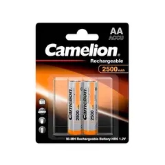 CAMELION - Pack de pilas recargables AA 2500mAh 2unidades