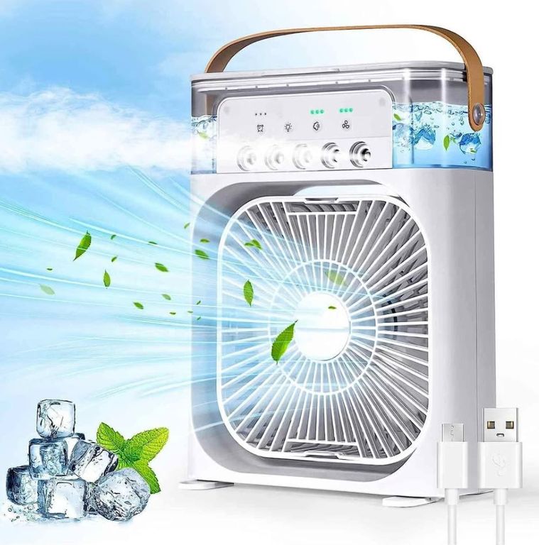 Ventilador con enfriador de aire Blanco