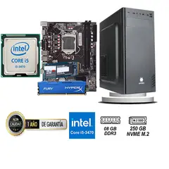 TEROS - COMPUTADORA DE ESCRITORIO CORE I5 3470 8GB RAM 250 GB SSD M2