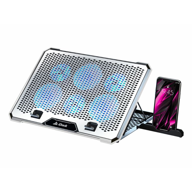 Cooler para Laptop mas soporte de movil Turbine N9 Silver