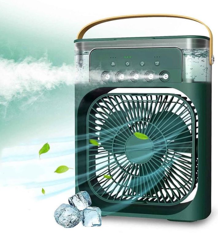 Ventilador con enfriador de aire Color Verde