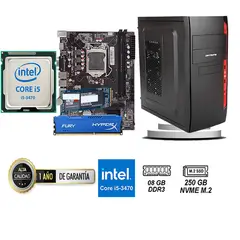 TEROS - COMPUTADORA DE ESCRITORIO CORE I5 3470 8GB RAM 250 GB SSD M2