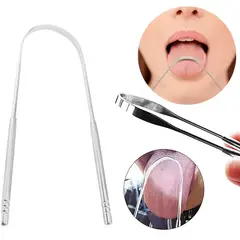 GENERICO - Limpiador y raspador De lengua de acero inoxidable