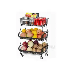 GENERICO - Canasta para Almacenar Alimentos Negro Y+Gift MiniAgenda