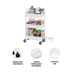 RYBIU IMPORT - Repisa Moderna en Color Blanco Y+Ligas de Regalo