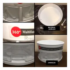 GENERICO - Base Resistente y Versatil en Color Blanco Y+Regalo Stickers