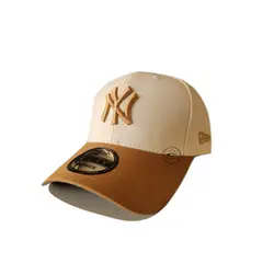 GENERICO - GORRO NY COLOR MARRON CLARO CON CREMA NEW YORK AJUSTABLE