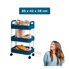RYBIU IMPORT - Repisa Exotica en Color Azul Y+Regalo Ligas para Peinar