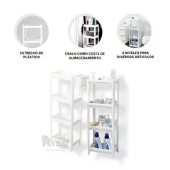 RYBIU IMPORT - Organizador Dinamico de Color Blanco Y+Post-it Adhesivos