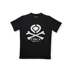 C1RCA - POLO BONES MANGA CORTA PARA HOMBRE-NEGRO