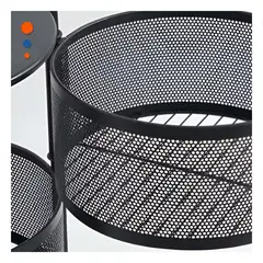 GENERICO - Estante de Cocina 5 Niveles en Negro Y+Regalo Stickers