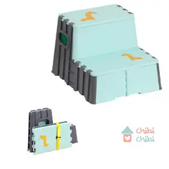 CHIBI CHIBI - ESCALERA PORTÁTIL PARA NIÑOS Y ADULTOS - VERDE
