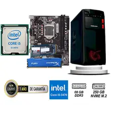 TEROS - COMPUTADORA DE ESCRITORIO CORE I5 3470 8GB RAM 250 GB SSD M2