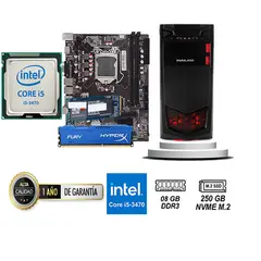 TEROS - COMPUTADORA DE ESCRITORIO CORE I5 3470 8GB RAM 250 GB SSD M2