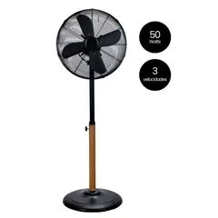 BELESSI - Ventilador de Pie 16", 50W, 3 velocidades