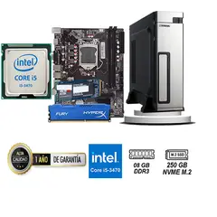 TEROS - COMPUTADORA DE ESCRITORIO CORE I5 3470 8GB RAM 250 GB SSD M2