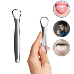 GENERICO - Limpiador De Lengua Acero Inoxidable Higiene Bucal