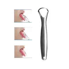 GENERICO - Limpiador De Lengua Acero Inoxidable Higiene Bucal