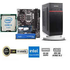 DATAONE - COMPUTADORA DE ESCRITORIO CORE I5 3470 8GB RAM 250 GB SSD M2
