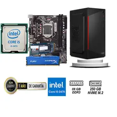 DATAONE - COMPUTADORA DE ESCRITORIO CORE I5 3470 8GB RAM 250 GB SSD M2