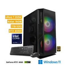 VASTEC - Computadora Gamer Hero Ultra 7 265K, 16GB, 1TB, RTX 4060, Win 11 Home