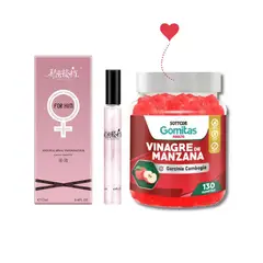 GENERICO - Gomitas de Vinagre de Manzana + Perfume de Feromonas Mujer