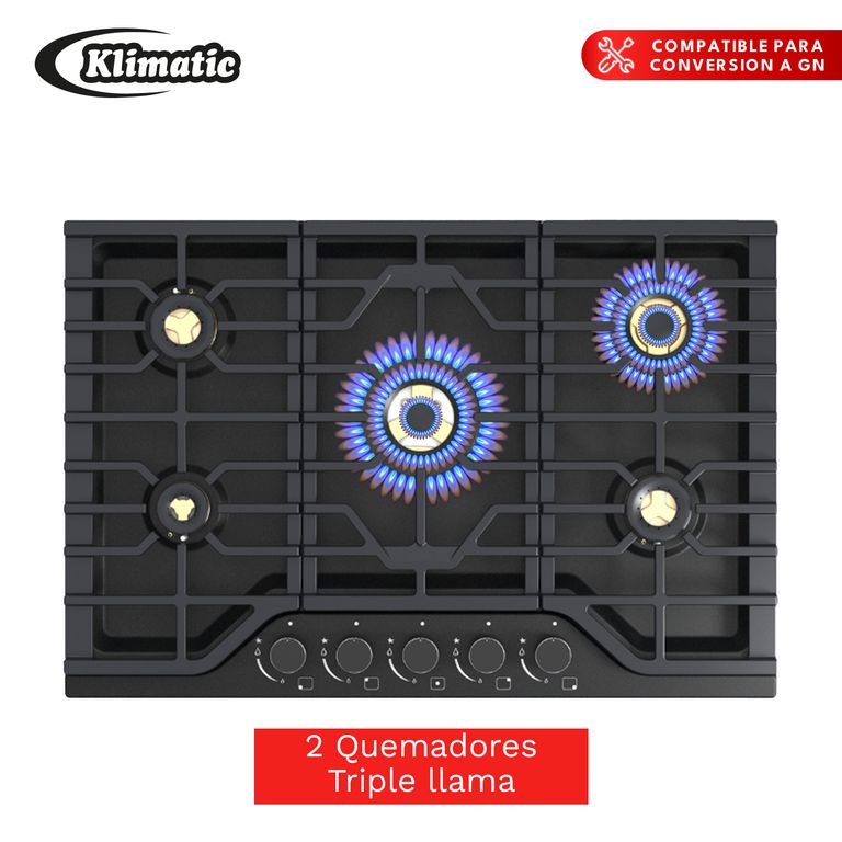 Cocina Empotrable a gas 5 Hornillas MASSIMA