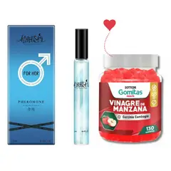 GENERICO - Gomitas de Vinagre de Manzana + Perfume para Hombres Feromonas