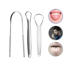 GENERICO - Limpiador De Lengua De Acero Inoxidable 3 piezas