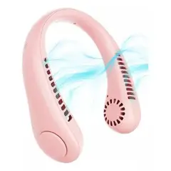 OEM - Mini Ventilador Cuello Portátil 3 niveles Recargable ROSADO