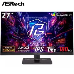 ASROCK - Monitor Gaming Phantom 27 PG27FFT1B 180hz 1ms IPS FreeSync