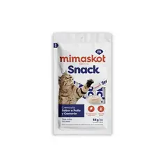 MIMASKOT - Snack para Gato Pollo y Camarón Unidad 56 Gr