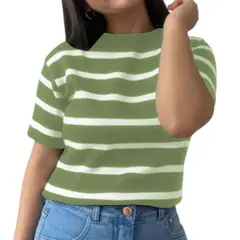 GENERICO - Polo Mujer Hilo 359G-18 Rayas Gruesas