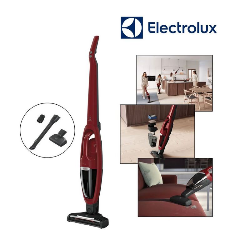 Aspiradora Vertical Inalámbrica 2 En 1 Pet ERG36 (rojo)