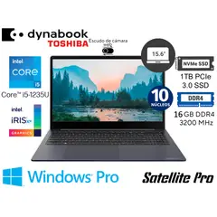 DYNABOOK - NOTEBOOK 15.6" SATELLITE PRO C50K INTEL I5-1235U 16GB 1TB SSD WINDOWS 10 PRO - AZUL PROFUNDO