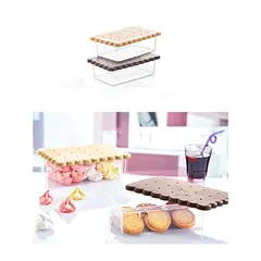 OKYANUS - Contenedor para galletas 1600 ml marron