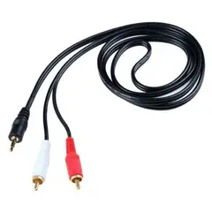 GENERICO - Cable De Audio De 1 Jack 3.5mm A 2 Rca