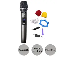 GENERICO - Micrófono Inalámbrico DEEJAY TRK M963 VHF duración de 24 a 48 horas