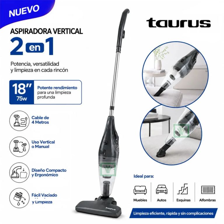 Aspiradora Vertical 2 en 1 TVC-1000G