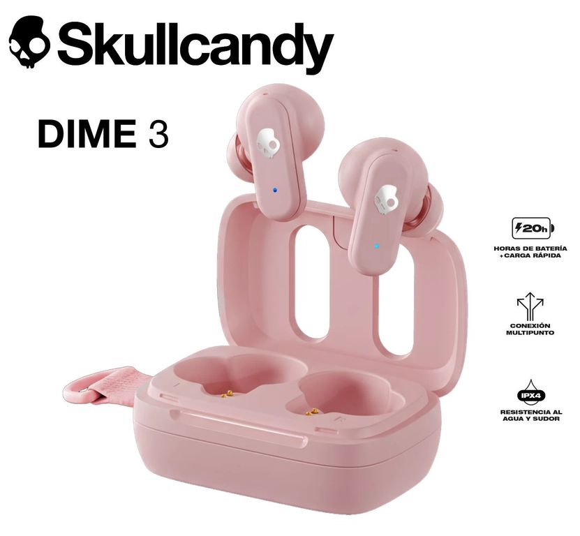 Dime 3 XT Audífonos Bluetooth 5.3 TWS Soft Pink - No jib true