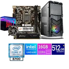 TEROS - COMPUTADORA DE ESCRITORIO CORE I7 8700 16GB RAM 512 GB SSD M2