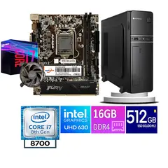 ANTRYX - COMPUTADORA DE ESCRITORIO SLIM CORE I7 8700 16GB RAM 512 GB SSD M2