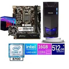 HALION - COMPUTADORA DE ESCRITORIO CORE I7 8700 16GB RAM 512 GB SSD M2