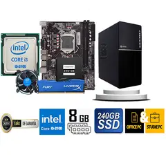 TEROS - COMPUTADORA DE ESCRITORIO CORE I3 2100 8GB RAM 240 GB SSD