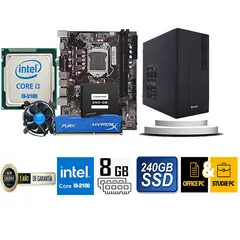 TEROS - COMPUTADORA DE ESCRITORIO CORE I3 2100 8GB RAM 240 GB SSD