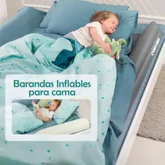 BABYLOOM - Barandas Inflables para Cama para Bebé Color Plomo