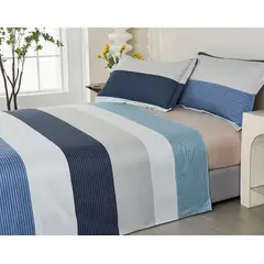 VENEZIA - Juego de sábanas VICENZA 2 plazas - 100% Algodón