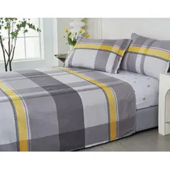 VENEZIA - Juego de sábanas VICENZA 2 plazas - 100% Algodón