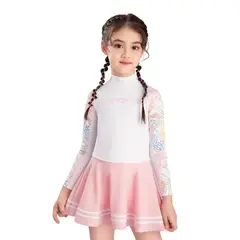 GENERICO - Traje acuatico kids yingfa skirt suit manga larga