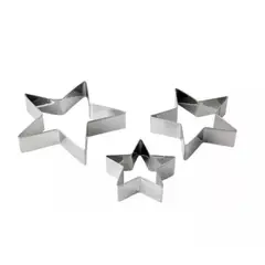 GENERICO - Cortador de Galletas Forma de Estrella x4